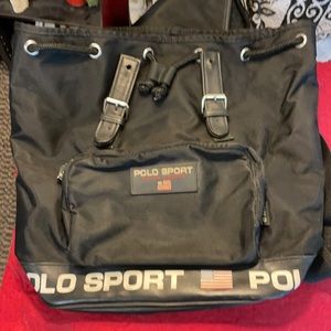 POLO SPORT Ralph Lauren drawstring backpack/purse.🎒 In excellent used condition.
